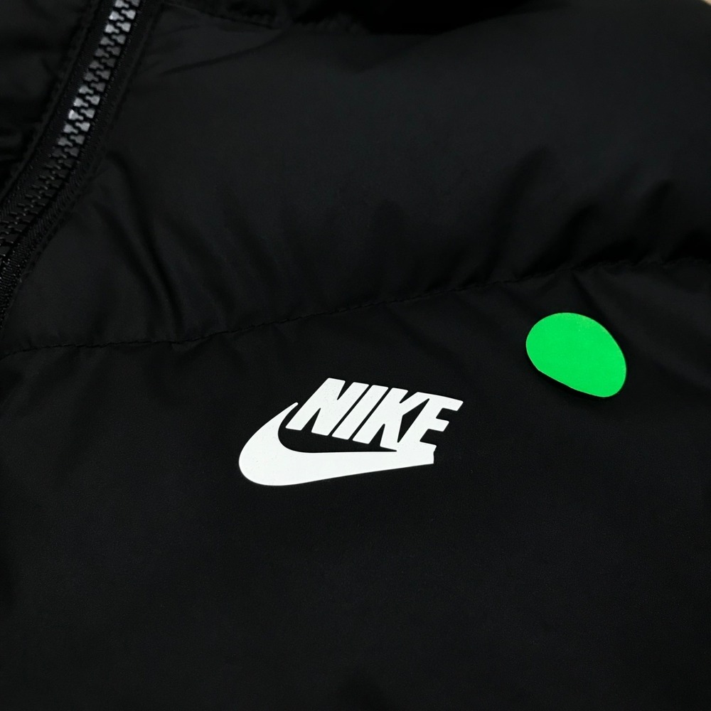 Nike Vest Mens Size S Black Puffer Down Fill Insulated Storm Fit Windrunner Run - Picture 8 of 13